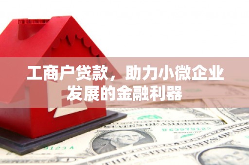 晋安工商户贷款，助力小微企业发展的金融利器