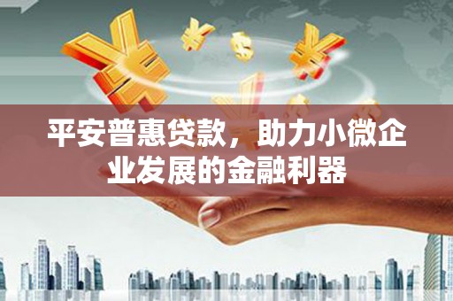 晋安平安普惠贷款，助力小微企业发展的金融利器