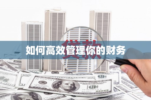 晋安如何高效管理你的财务
