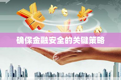 晋安确保金融安全的关键策略
